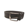 Ecoprice Cintura Cinta Uomo In Vera Pelle Made in Italy Cuoio Casual Classica Regolabile Marrone