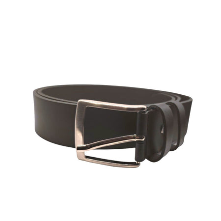 Ecoprice Cintura Cinta Uomo In Vera Pelle Made in Italy Cuoio Casual Classica Regolabile Marrone