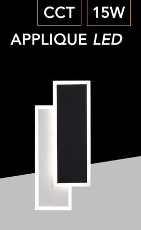 Applique A Led 15 Watt Con Tecnologia Cct Tre Colorazioni Di Luce Con Switch Aq16-3c