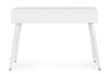 Consolle Charley con struttura in mdf, colore bianco-naturale, 110 x 40 x 78h cm