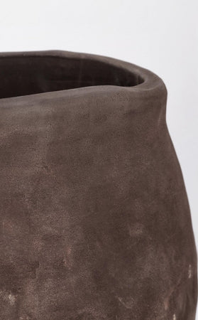 Vasi "Minh" sagomato in terracotta per fiori e piante da esterno set da 2