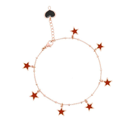 MAMAN ET SOPHIE - BRACCIALE CON STELLE BORDEAUX