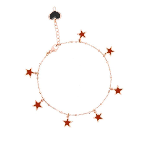 MAMAN ET SOPHIE - BRACCIALE CON STELLE BORDEAUX