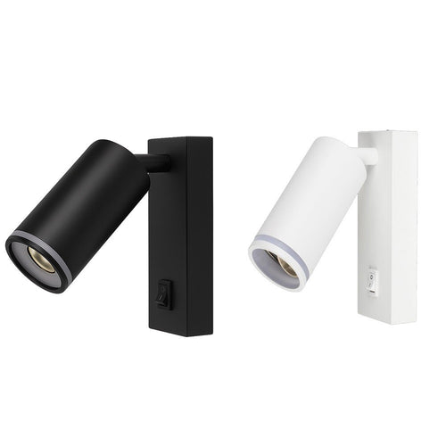 Applique Da Muro Orientabile Con Interruttore On/off Con Attacco Gu10 In Alluminio Mr-02