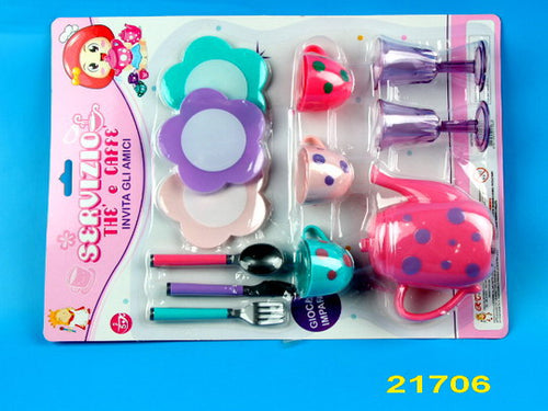 Servizio The e Caffè Con Bicchieri