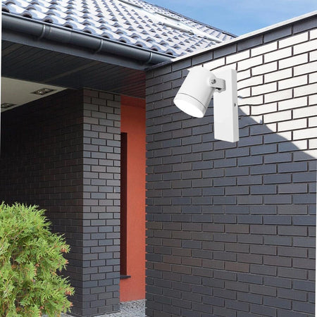 Applique Parete Orientabile Per Esterno Attacco Gu10 Lampada Da Muro Ip44 539wa-b172