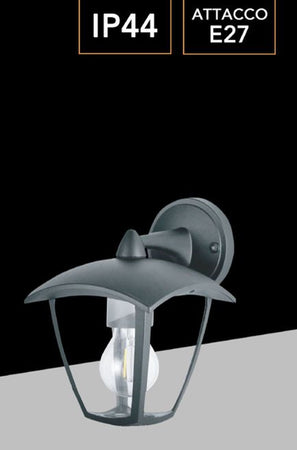 Applique Lanterna Da Parete Per Giardino Facciate Lampada Da Muro E27 Ip44 819wb-b232