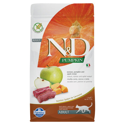 Farmina N&D Pumpkin mangime secco Gatti Cervo e Mela