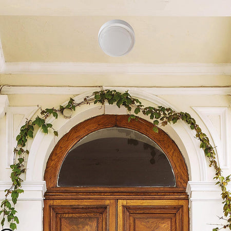 Applique A Led Da Parete Plafoniera Soffitto Tonda 23 Watt Cct Switch Ip65 Xg-909-3c