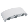 Applique Lampada Led Da Muro Doppia Emissione Luminosa 16w Luce Selezionabile Cct Es68-3c