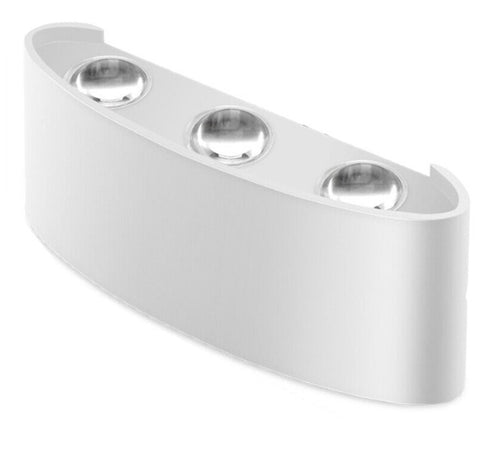 Applique Lampada Led Da Muro Doppia Emissione Luminosa 16w Luce Selezionabile Cct Es68-3c