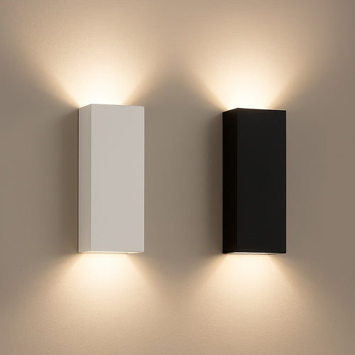 Applique Da Esterno Rettangolare A Doppia Emissione Di Luce 8w Tecnologia Cct Ip65 2750-3c