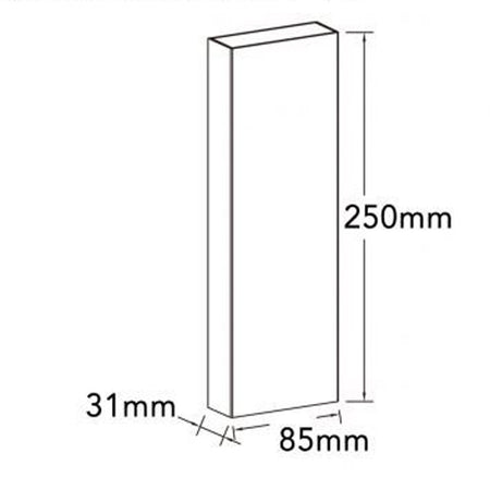 Applique Da Esterno Rettangolare A Doppia Emissione Di Luce 8w Tecnologia Cct Ip65 2750-3c