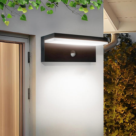 Applique Per Esterno 10 W Con Sensore Pir Di Movimento Tecnologia Cct Ip54 Ss-esa-013c