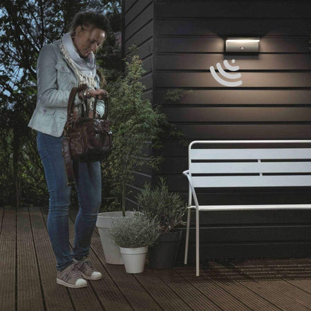 Applique Per Esterno 10 W Con Sensore Pir Di Movimento Tecnologia Cct Ip54 Ss-esa-013c