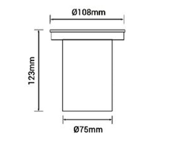 Faretto Da Incasso A Pavimento Esterno Lampada Da Terra Segnapassi Attacco Gu10 105-r108
