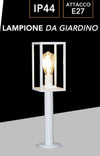 Lampione Da Giardino 48cm Lampioncino Da Terra Per Vialetti Attacco E27 Ip44 518pa-h480