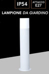 Lampione Da Giardino Moderno 44cm Lampada Da Terra Vialetti E27 Esterno Ip44 529pa-b440