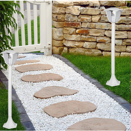 Lampione Da Giardino 86 Cm Lanterna Da Terra Per Vialetti Con Attacco E27 Ip44 819pb-b860