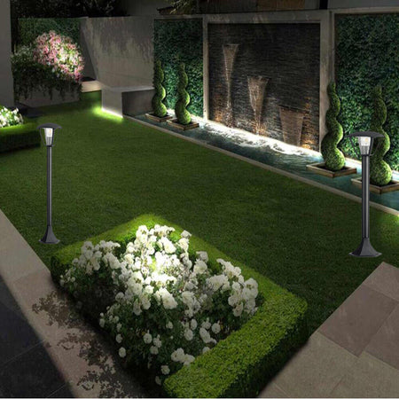 Lampione Da Giardino 86 Cm Lanterna Da Terra Per Vialetti Con Attacco E27 Ip44 819pb-b860