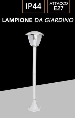 Lampione Da Giardino 86 Cm Lanterna Da Terra Per Vialetti Con Attacco E27 Ip44 819pb-b860