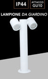 Lampione Giardino Moderno Con Diffusori Orientabili Lampada Attaco Gu10 Ip44 539pb-b440