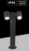 Lampione Giardino Moderno Con Diffusori Orientabili Lampada Attaco Gu10 Ip44 539pb-b440