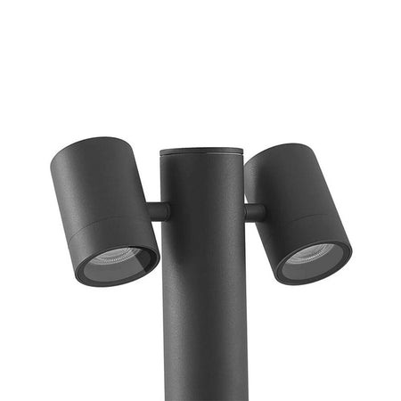 Lampione Giardino Moderno Con Diffusori Orientabili Lampada Attaco Gu10 Ip44 539pb-b440