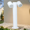 Lampione Giardino Moderno Con Diffusori Orientabili Lampada Attaco Gu10 Ip44 539pb-b440