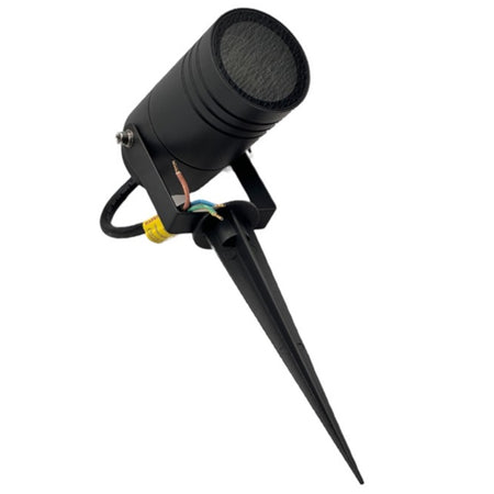 Portafaretto Giardino Con Portalampada Lampadine Gu10 Picchetto Alluminio Ip65 837wa-b80-g