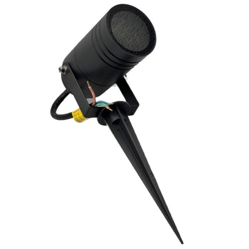 Portafaretto Giardino Con Portalampada Lampadine Gu10 Picchetto Alluminio Ip65 837wa-b80-g