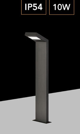 Lampada Applique Led Da Giardino 10w Ip54 Lampione Bollard Da Terra Luce 4000k 954pa-h580