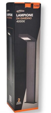 Lampada Applique Led Da Giardino 10w Ip54 Lampione Bollard Da Terra Luce 4000k 954pa-h580