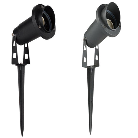 Faretto Esterno Da Giardino Doppia Istallazione Con Picchetto Staffa Gu10 Ip65 Et-01