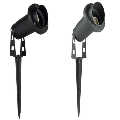 Faretto Esterno Da Giardino Doppia Istallazione Con Picchetto Staffa Gu10 Ip65 Et-01