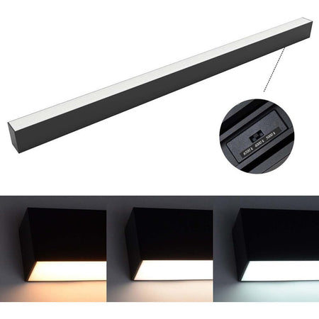 Lampadario Led Lineare A Sospensione Soffitto 40w Modulare Tecnologia Cct Ll57-120c-3c