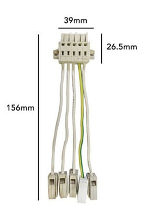 Connettore Illuminazione Lineare A Led Trifase Per Qj68150-3c Tappo Terminale Qj68150-cv