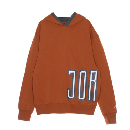 JORDAN Felpa Leggera Cappuccio Uomo Sport Dna Hybrid Fleece Pullover Hoodie Dark Russet/iron Grey da uomo