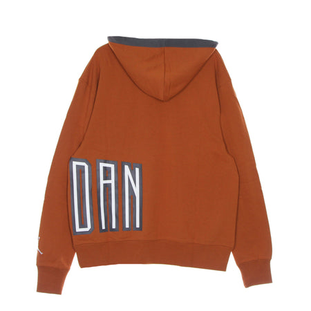 JORDAN Felpa Leggera Cappuccio Uomo Sport Dna Hybrid Fleece Pullover Hoodie Dark Russet/iron Grey da uomo