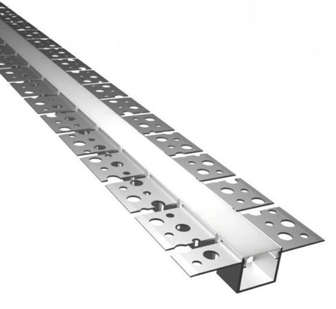 5pz Profilo In Alluminio Flessibile Curvabile Ad Incasso 1,5mt Per Strip Led Al-35-s