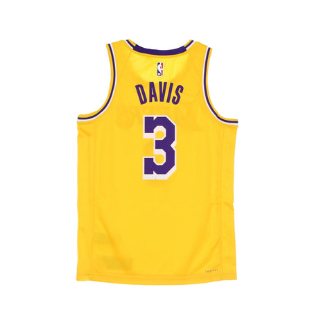 NIKE NBA Canotta Basket Uomo Nba Swingman Jersey Icon 20 No 3 Anthony Davis Loslak Amarillo/field Purple da uomo