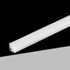 10pz Profilo Angolare In Alluminio Per Striscia Led Con Copertura Bianca Opaca 45° Al-24-s