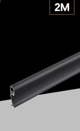 5pz Profilo Angolare Nero Luce Indiretta Alluminio Per Strisce Led A Superficie 2mt Al-34
