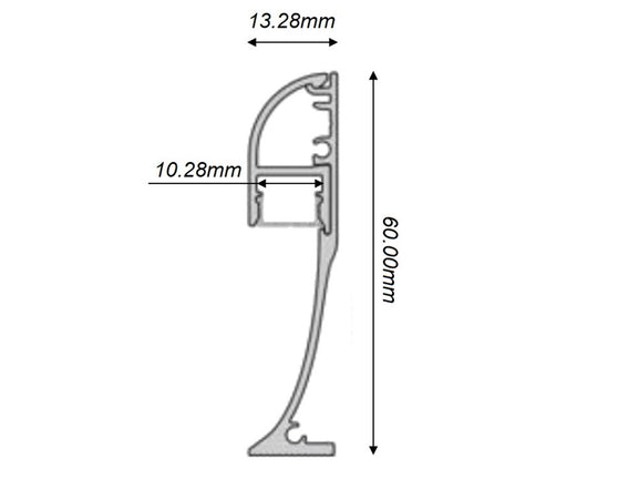 5pz Profilo Angolare Nero Luce Indiretta Alluminio Per Strisce Led A Superficie 2mt Al-34