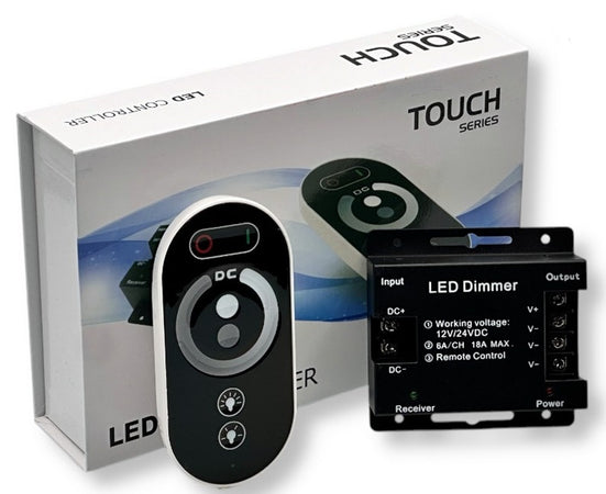 Controller Dimmer Per Strisce Led Monocolore Dc12v-24v Con Telecomando 3 Canali A 6a Ap-01