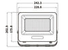 Faro Proiettore Smd Led Floodlight 100w Slim Ip65 Nero Luce 3000k 4000k 6500k Ek05-100w-n