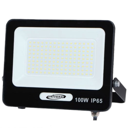 Faro Proiettore Smd Led Floodlight 100w Slim Ip65 Nero Luce 3000k 4000k 6500k Ek05-100w-n