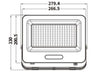 Faro Proiettore Smd Led Floodlight 150 W Slim Ip65 Luce 3000k 4000k 6500k Ek05-150w