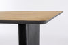 Tavolo Stanwood in MDF impiallacciato rovere, 190 x 90 x 77h cm