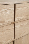 Mobile credenza Widald in mdf-legno di frassino, gambe in acciaio, per interno